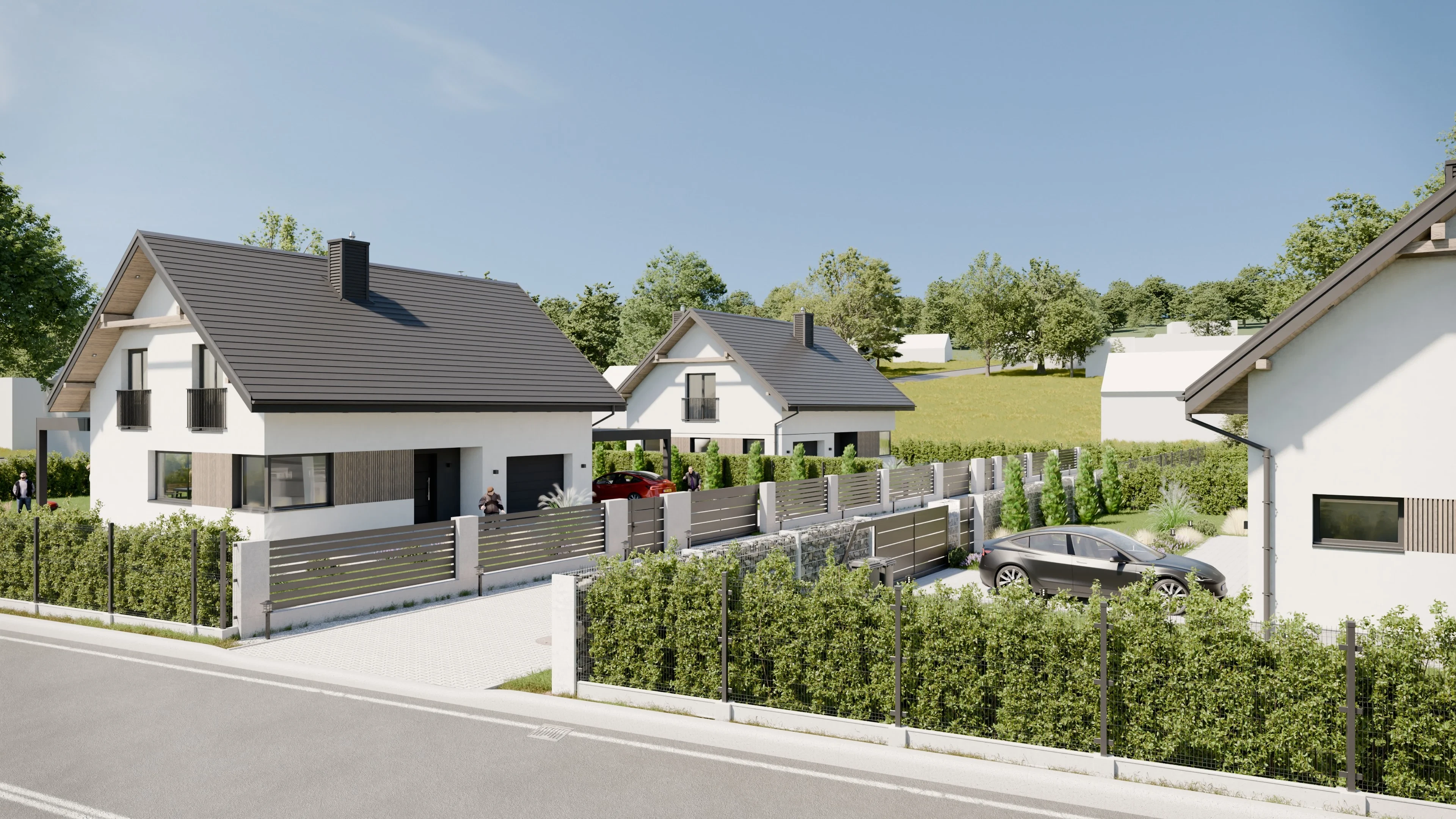 Dom Dwuspadowy Jankowice — wizualizacja gotowego projektu domu jednorodzinnego