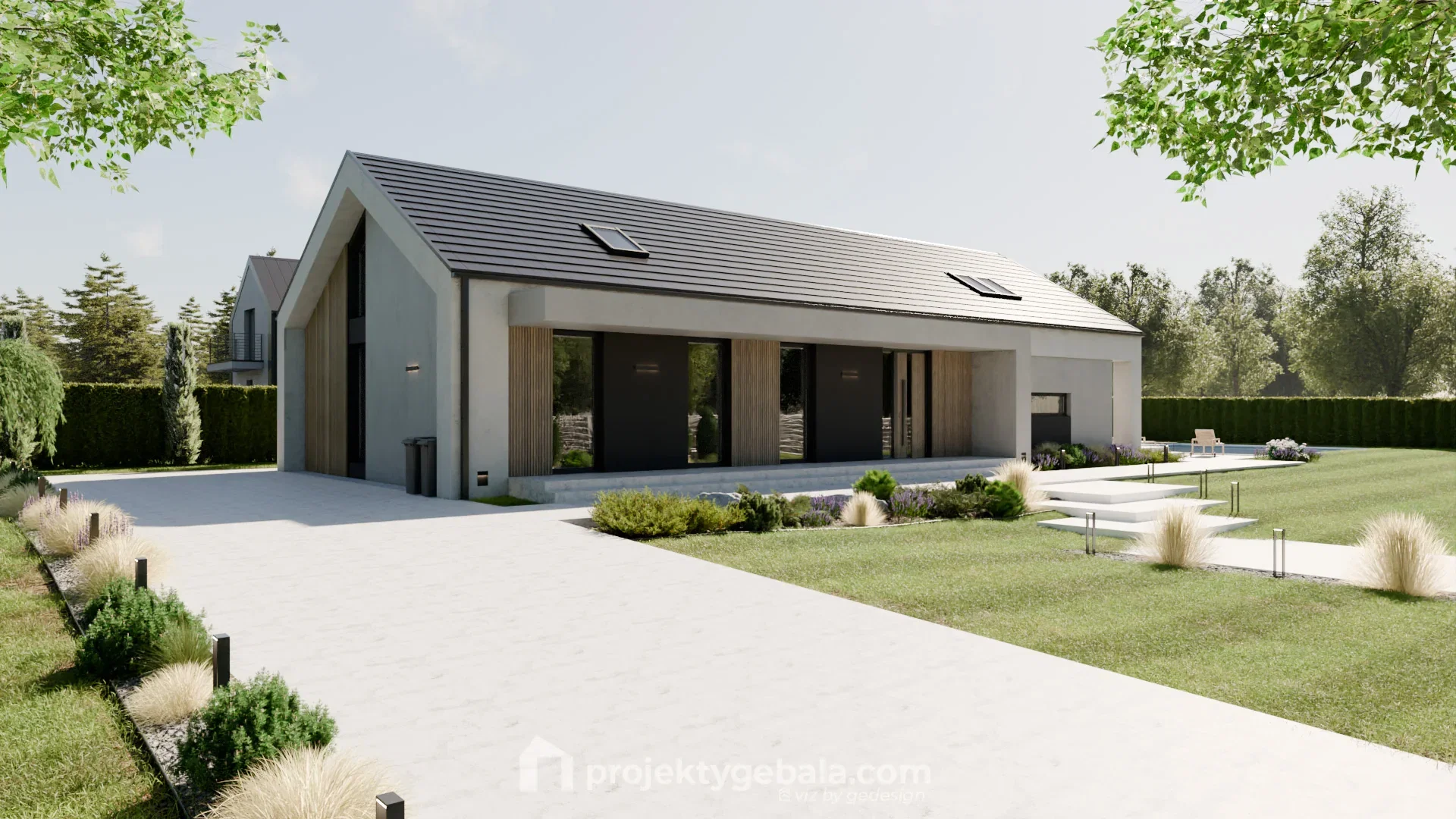 Nowoczesna Stodoła Chrzanów — gotowy projekt domu o powierzchni 189,7 m²